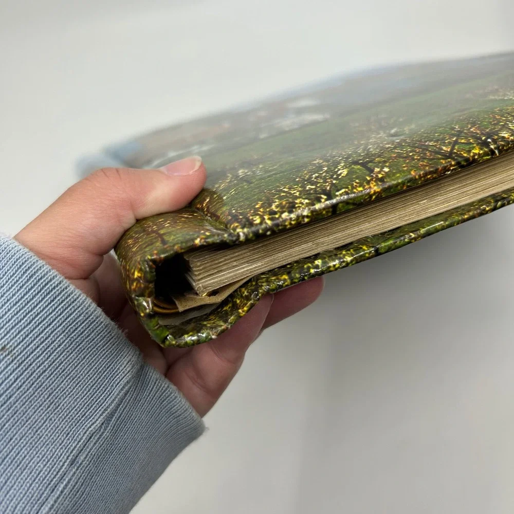 Vintage Castle Paper Photo Album 70s Switzerland Spiez Castle Keepsake Gifting